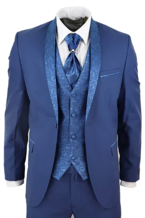 Costume de mariage 4 pièces avec cravate pour le marié