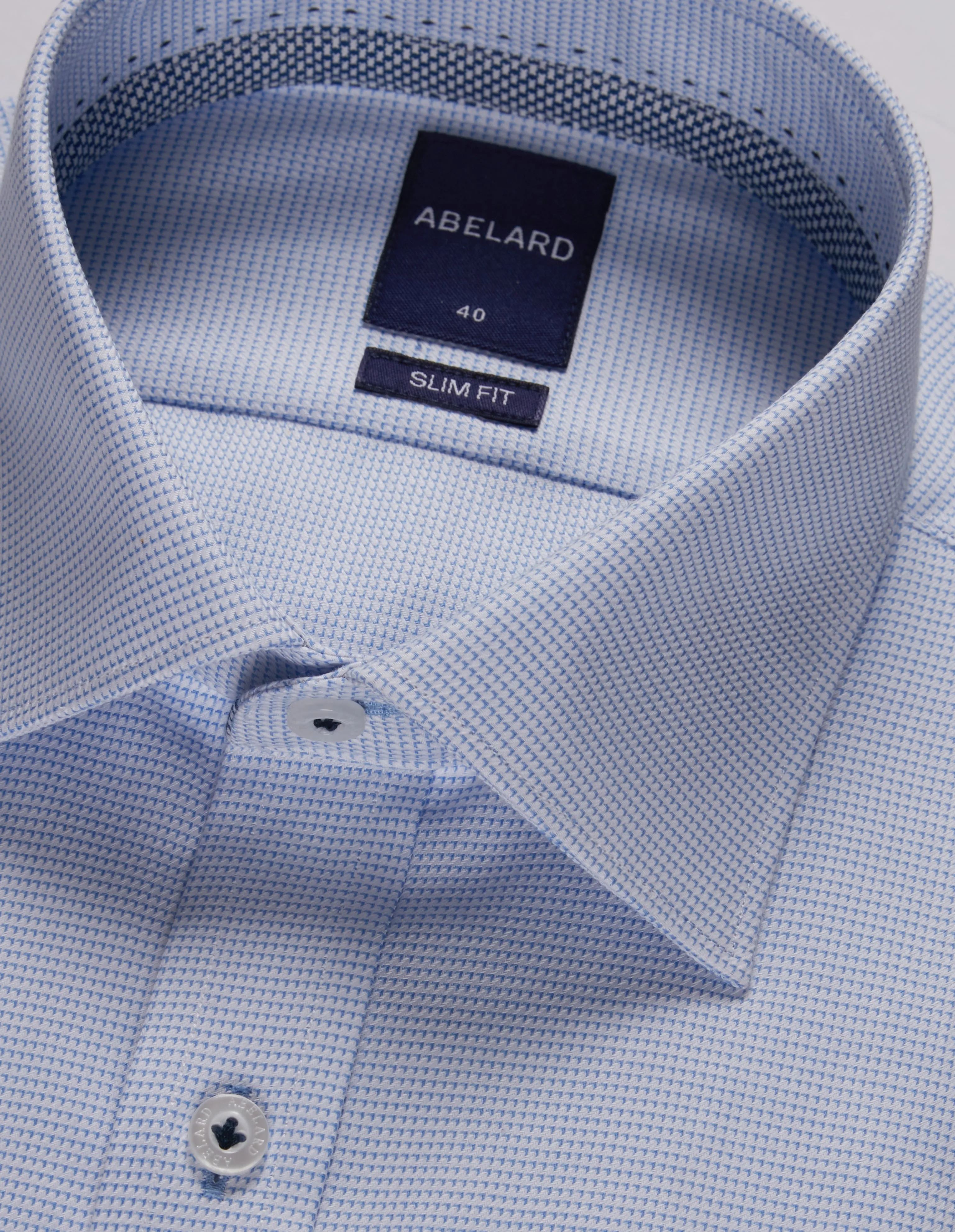 Abelard - Chemise d'affaires à manches longues - Texturée - Bleu ciel Abelard Clothing