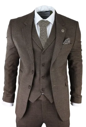 AK-06 Costume 3 pièces en tweed chevron