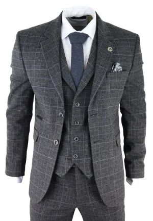 Costume 3 pièces AK-12 en tweed chevron
