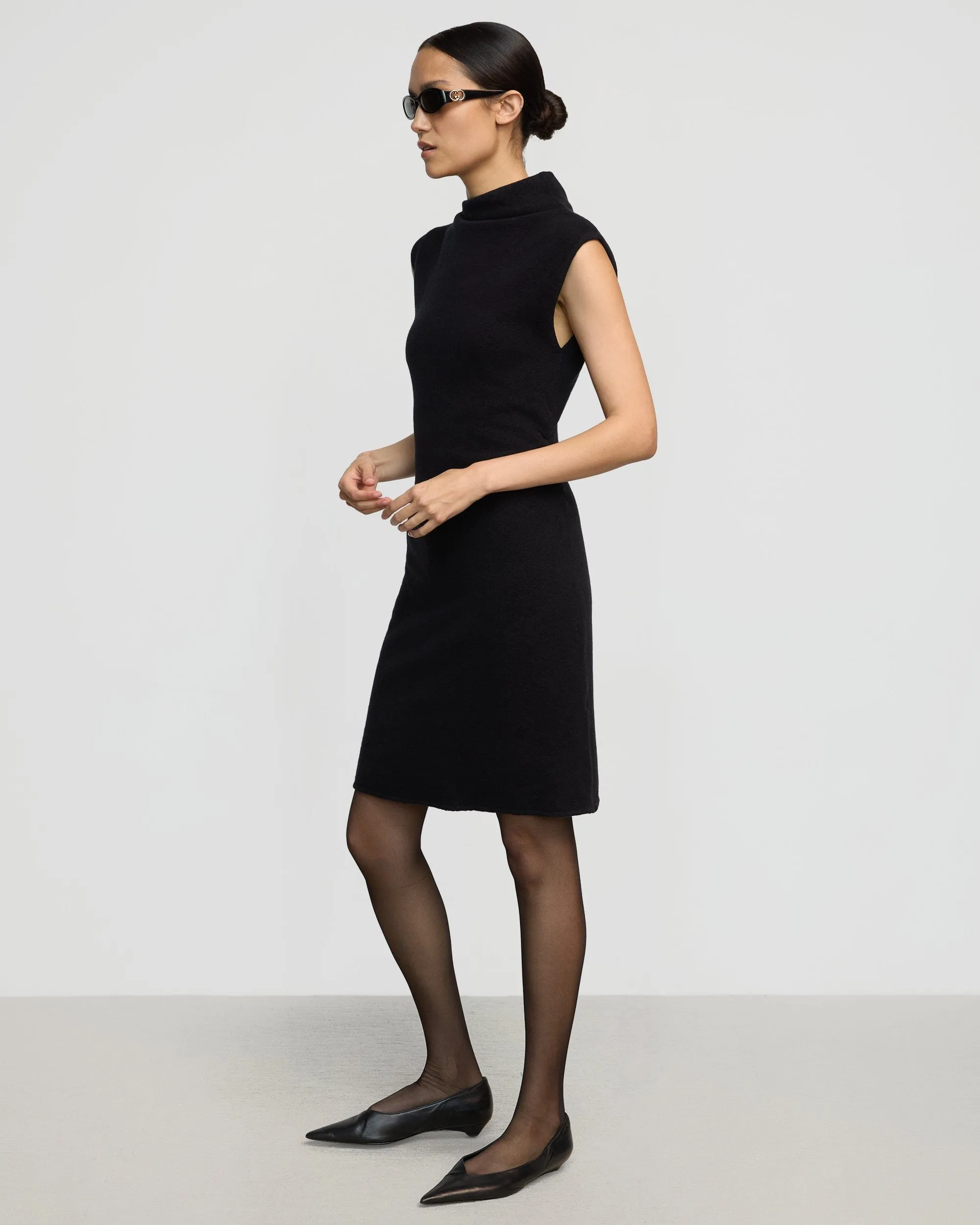 Robe mini Alaia à encolure asymétrique