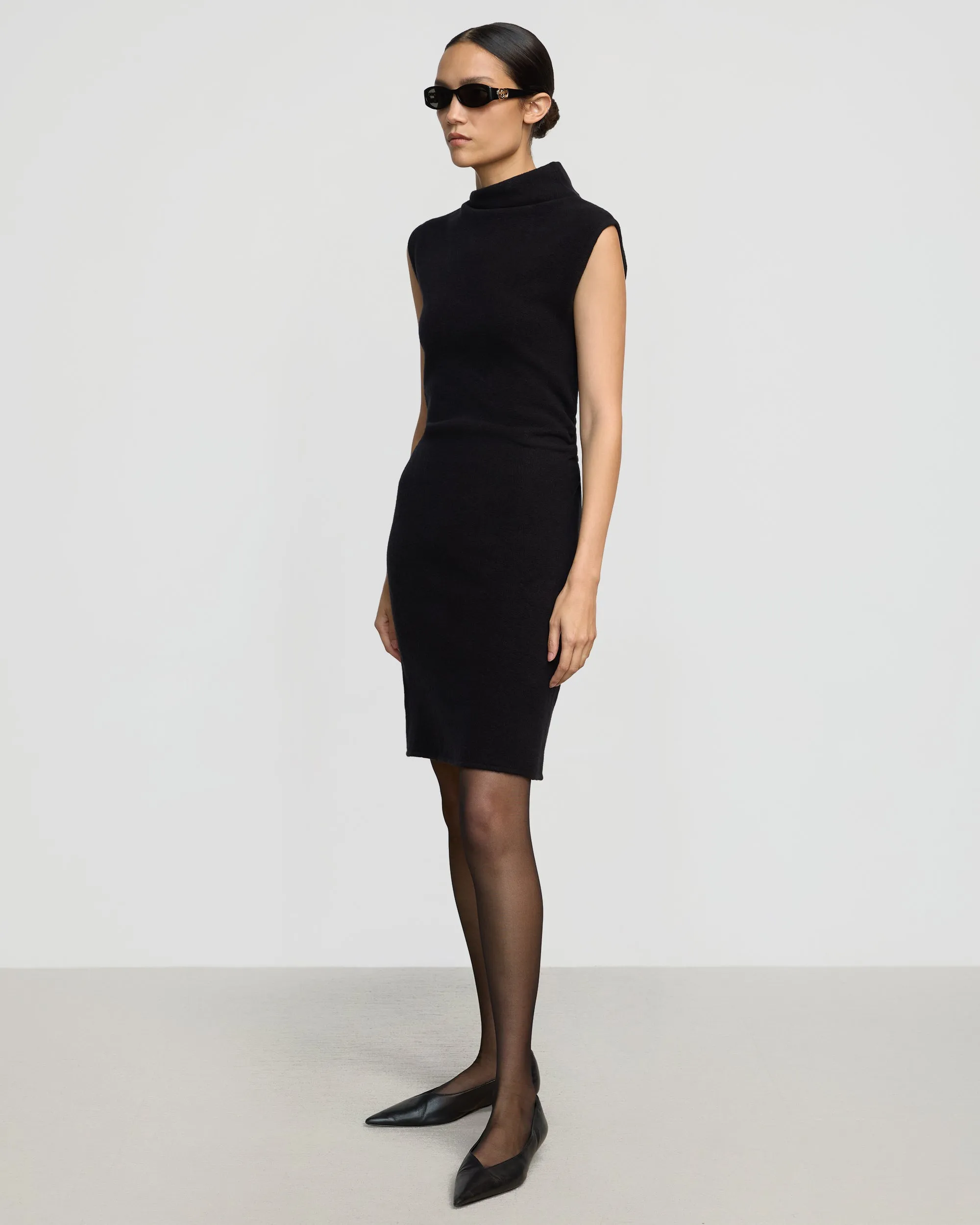 Robe mini Alaia à encolure asymétrique