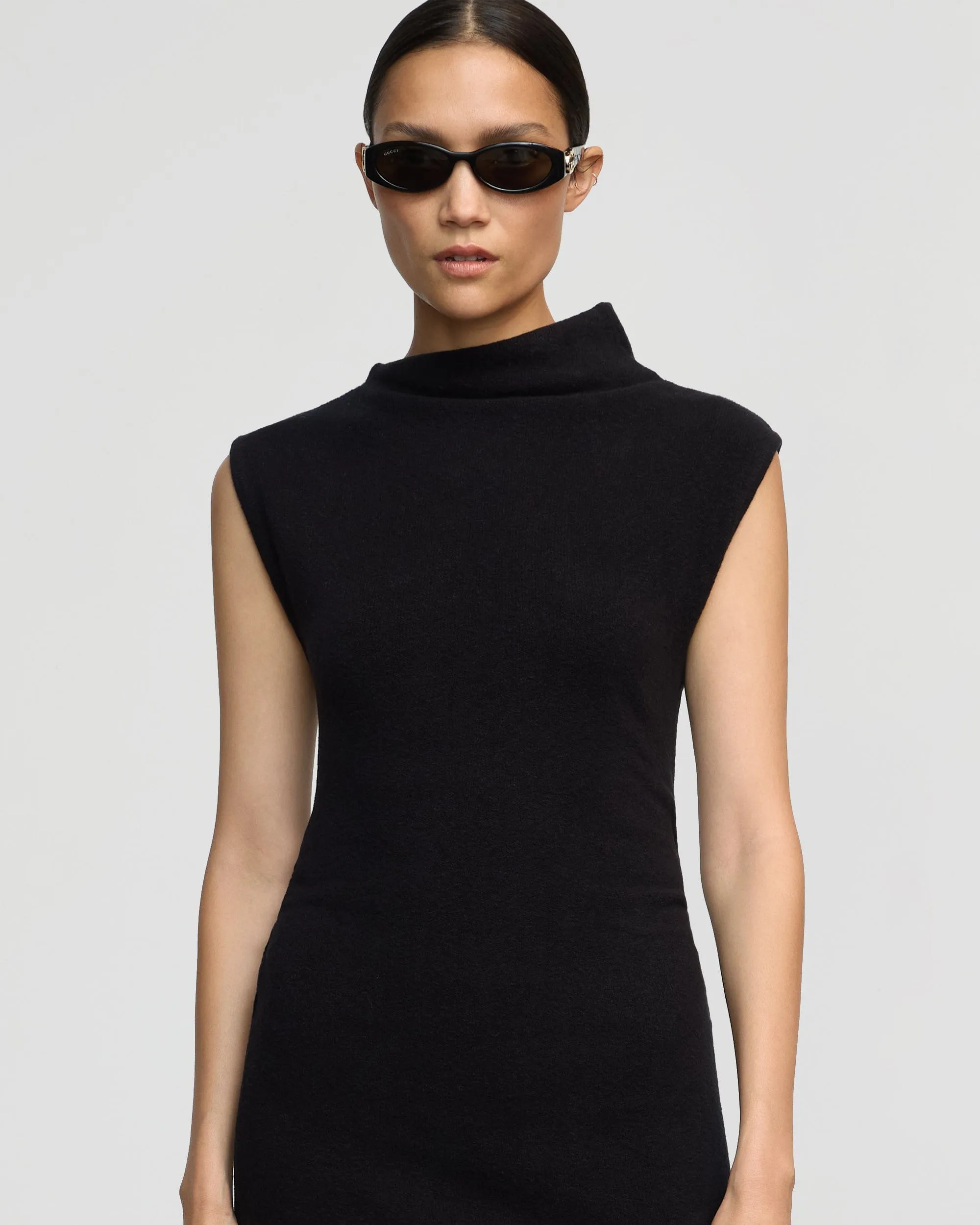 Robe mini Alaia à encolure asymétrique