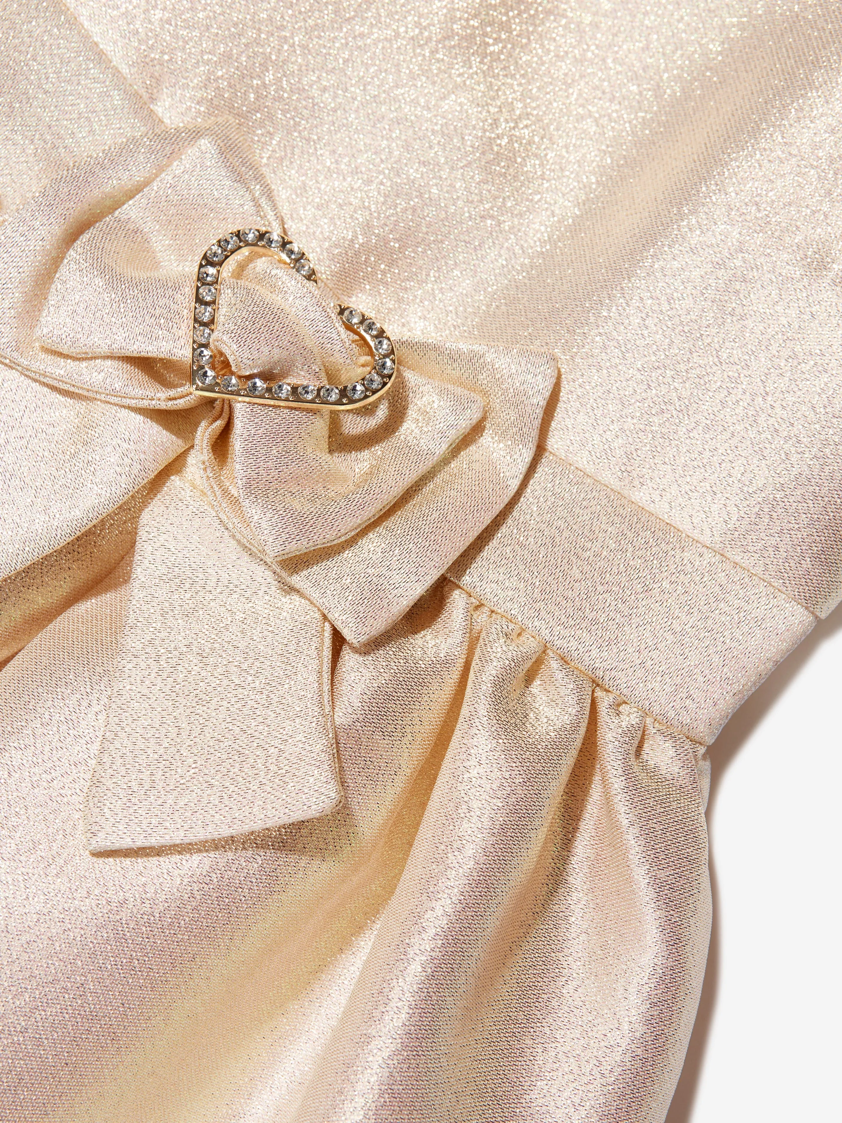 Robe pailletée Sydney Angels Face pour filles en or