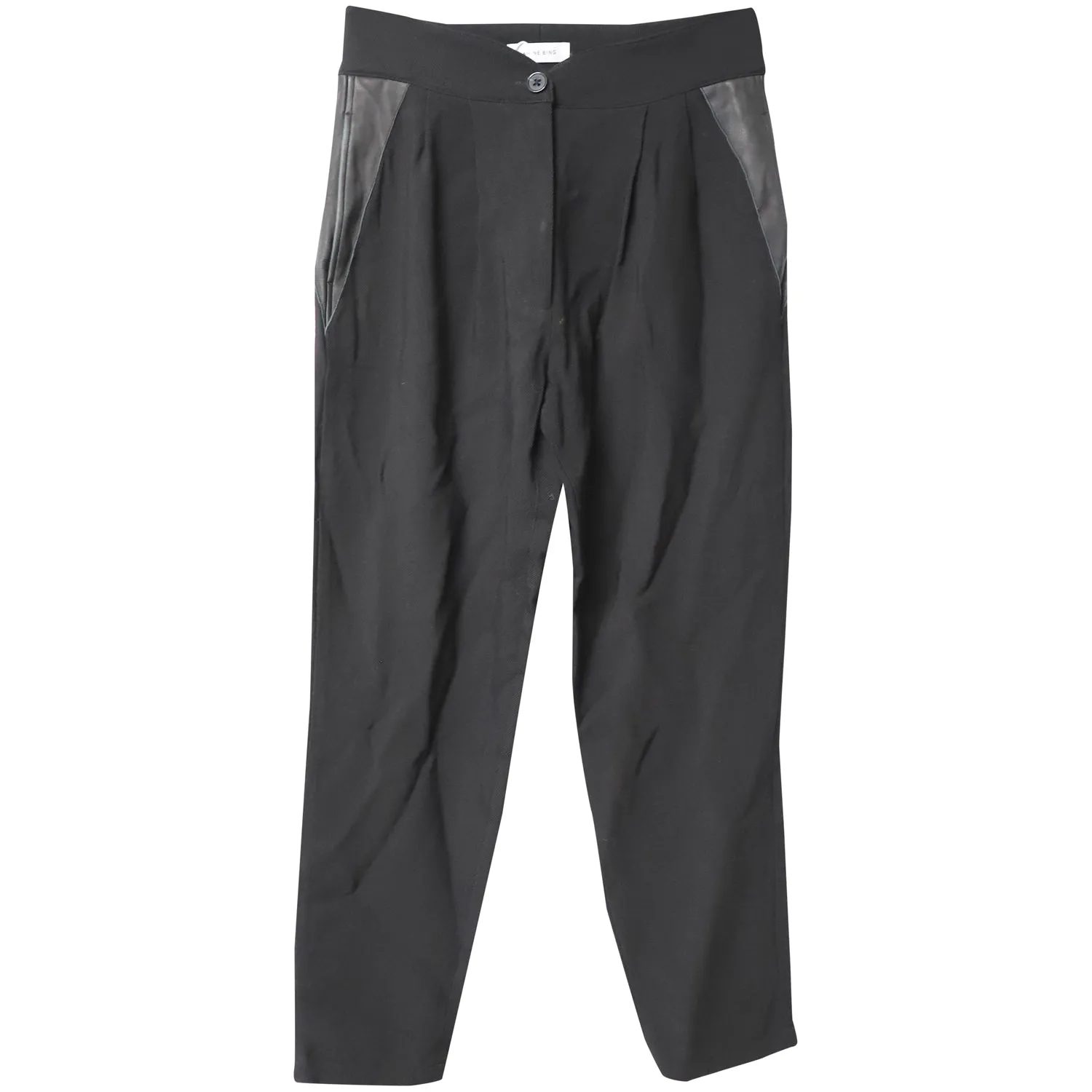 Pantalon Anine Bing en Viscose Noire