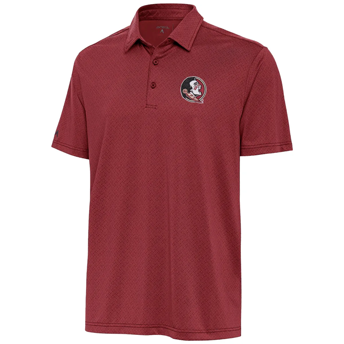 Polo de performance pour hommes Antigua avec logo Seminole imprimé par sublimation - Grenat