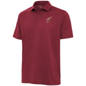 Polo texturé pour homme Antigua avec logo en pointe de flèche - Grenat