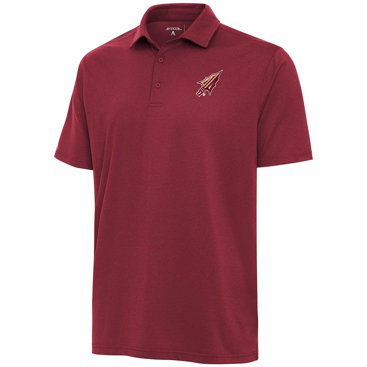 Polo texturé pour homme Antigua avec logo en pointe de flèche - Grenat