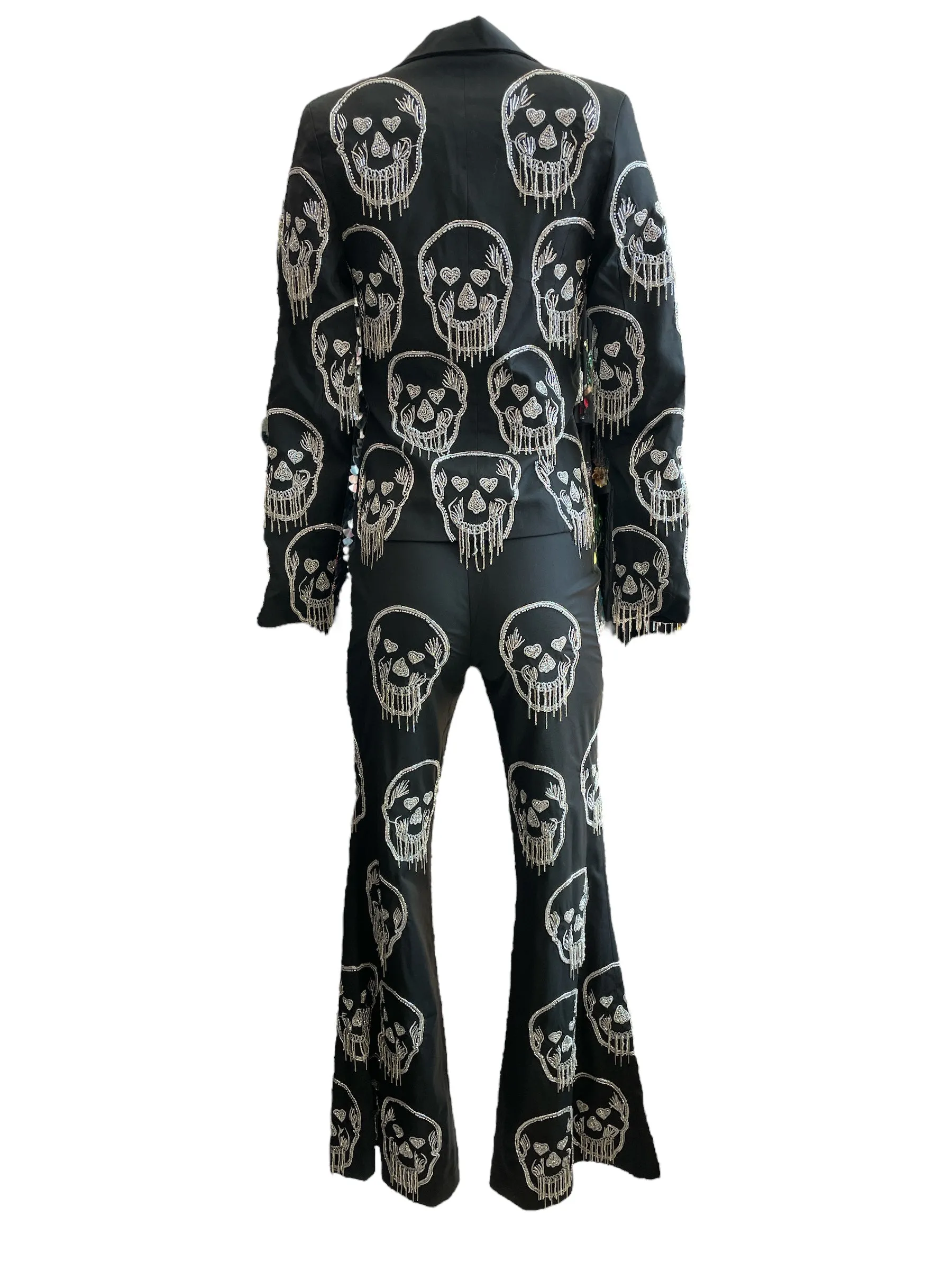 Costume à Franges Crâne en Fer Forgé