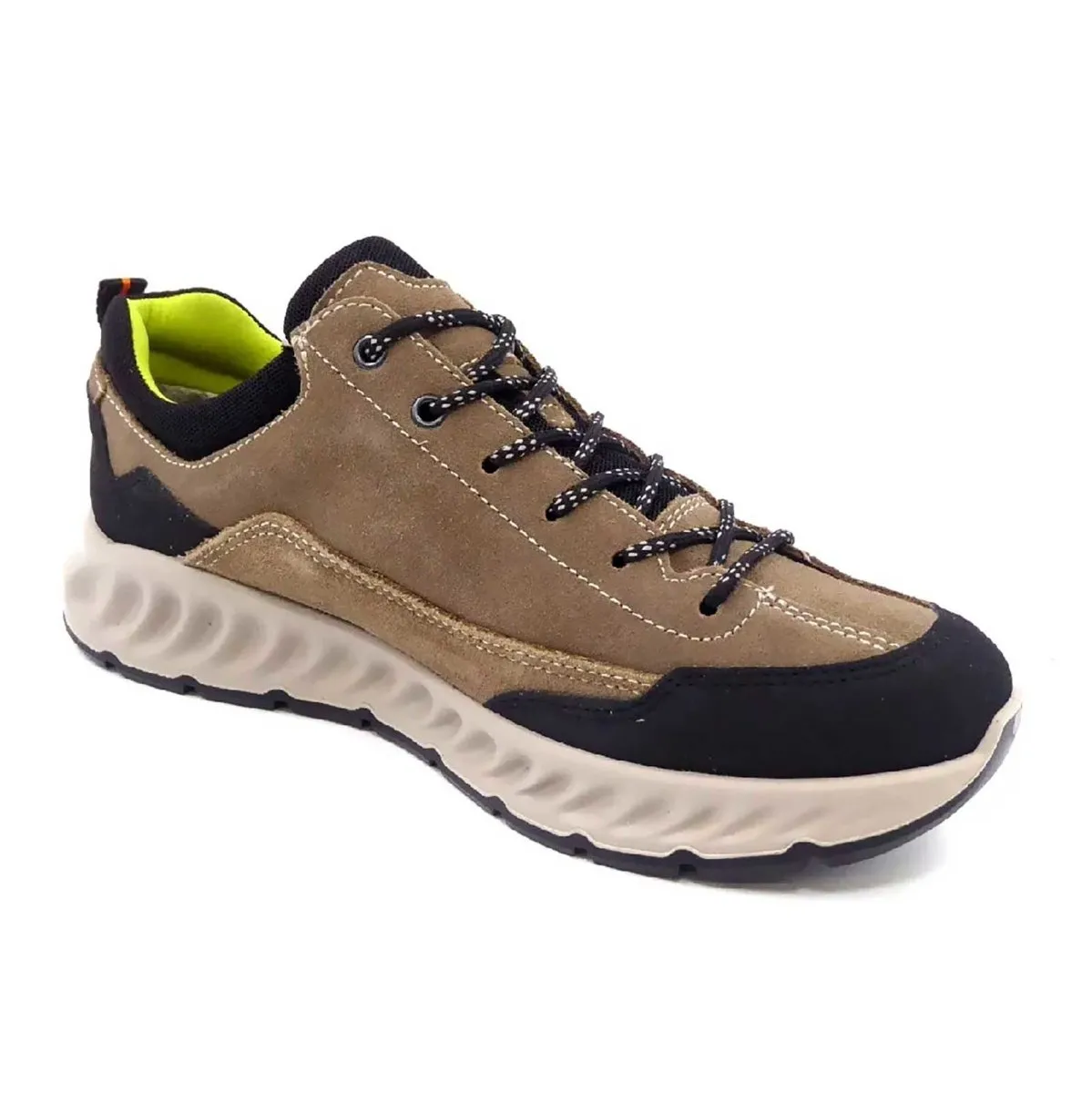 Chaussures Ara pour Homme Pietro Marron-Gris/Noir Imperméables Gore-Tex