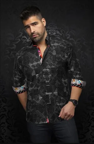 Chemise extensible Arienzo en noir