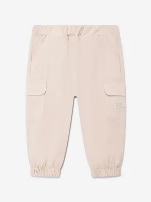 Pantalons cargo pour bébé garçon en beige