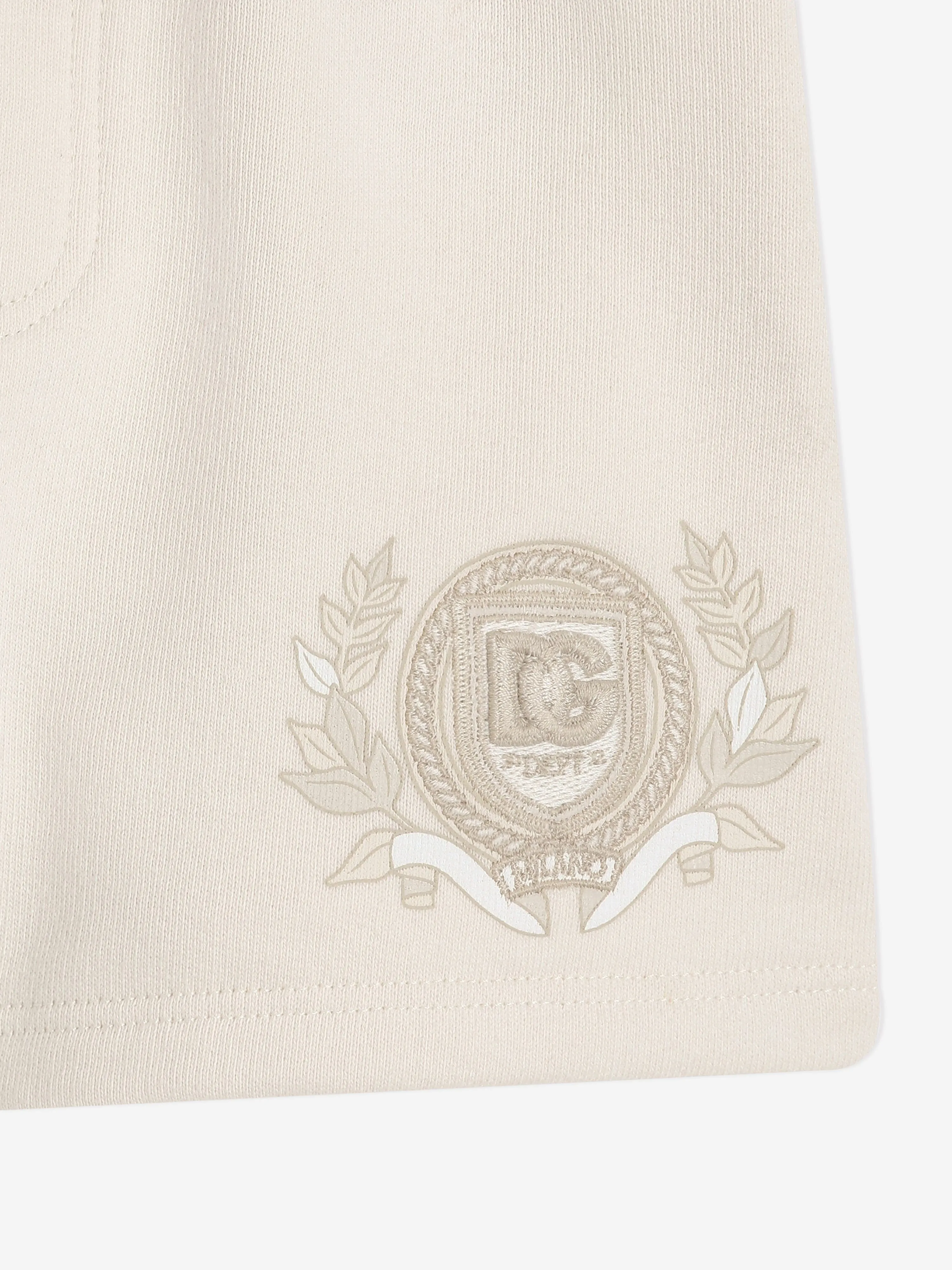 Short de bébé garçon avec logo en ivoire