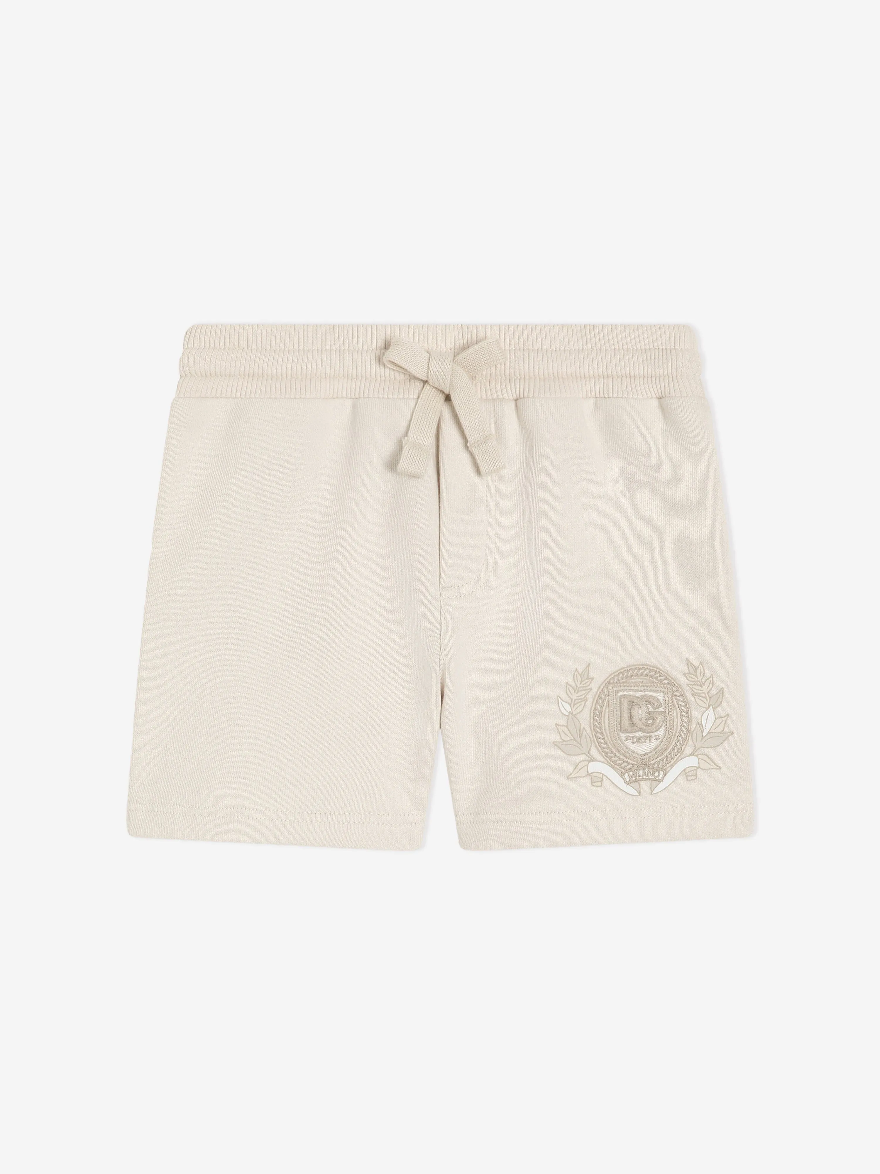 Short de bébé garçon avec logo en ivoire