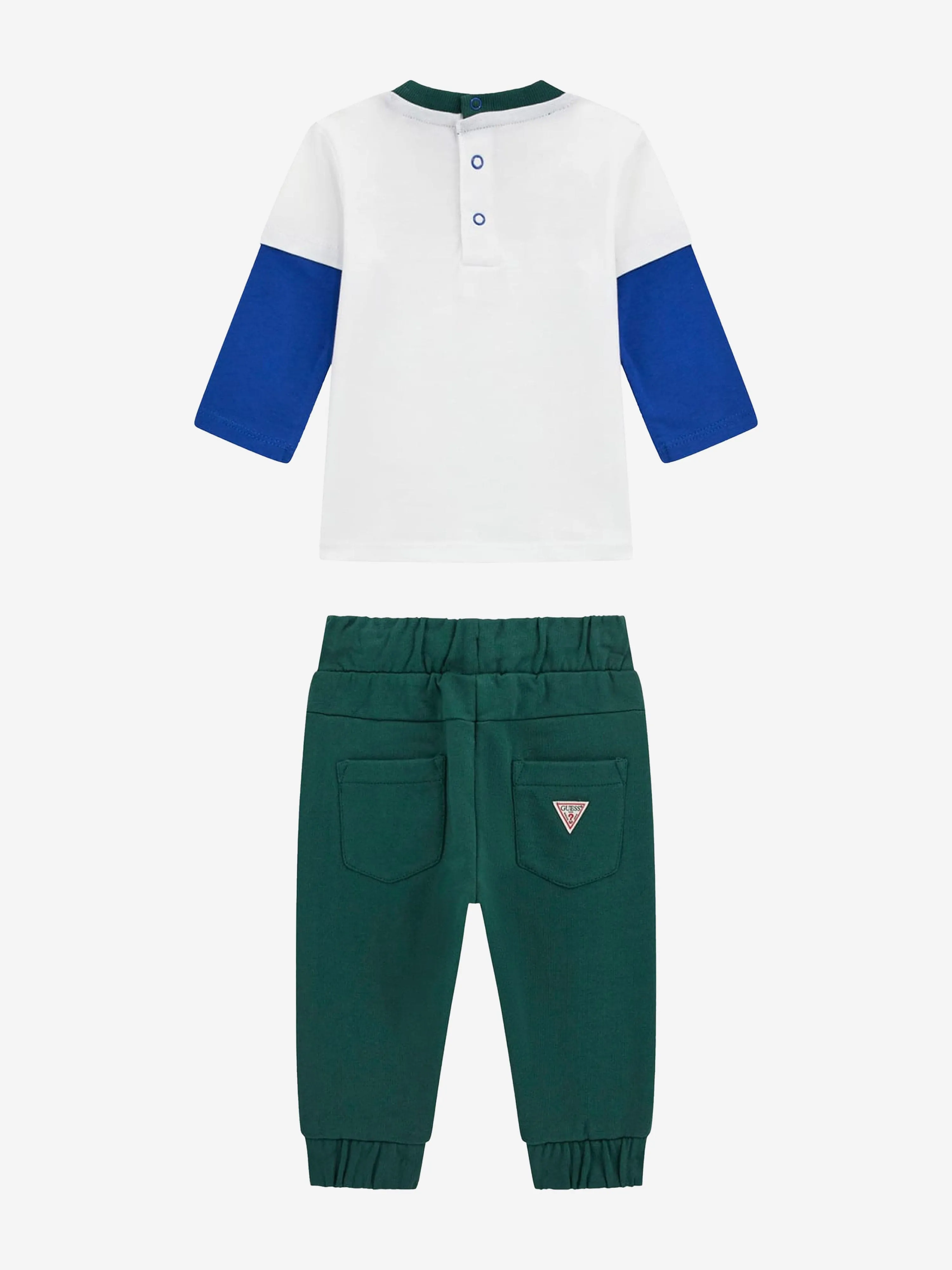 Ensemble T-shirt et pantalon pour bébé garçon en blanc