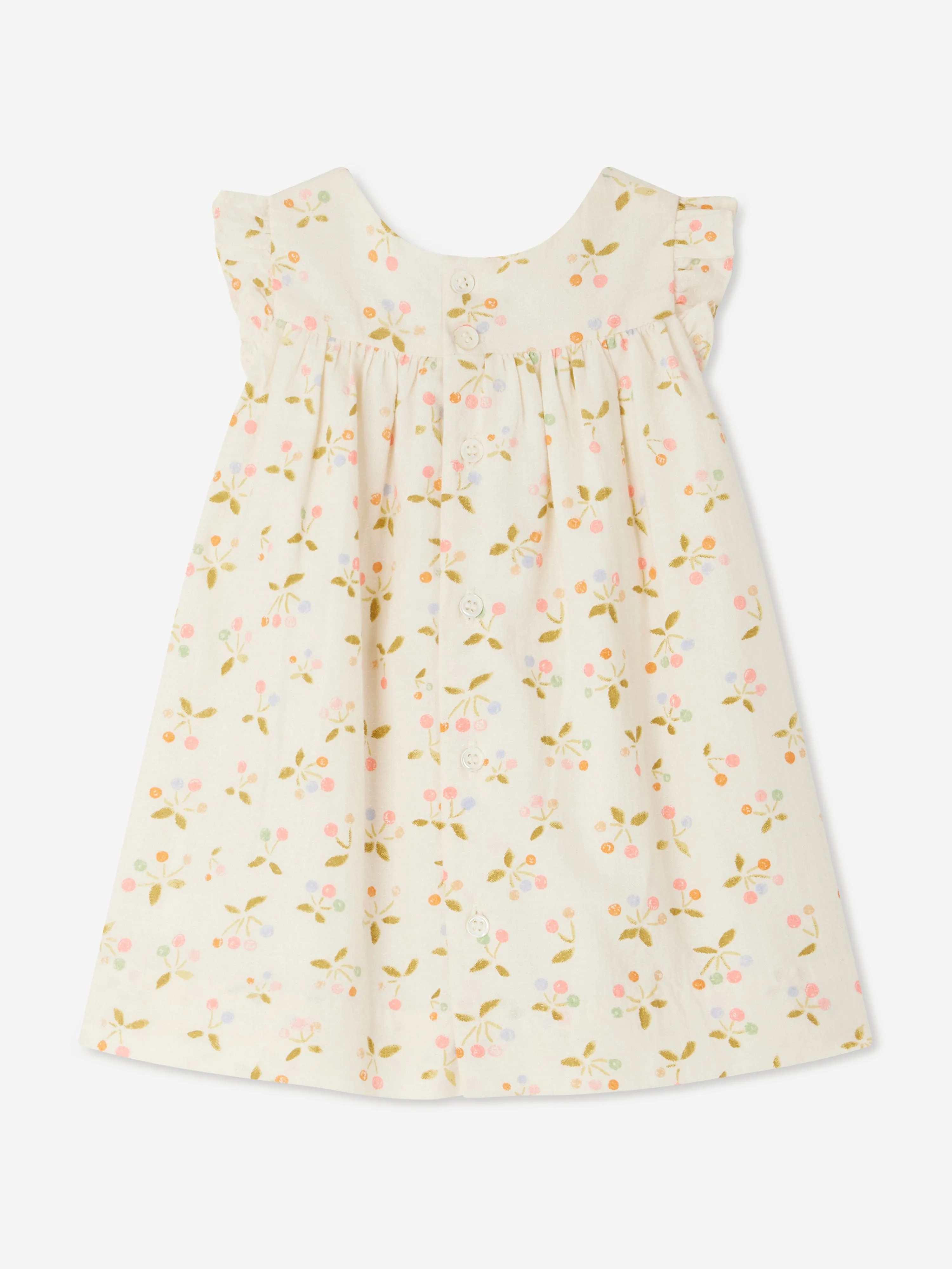 Robe pour bébé fille en ivoire