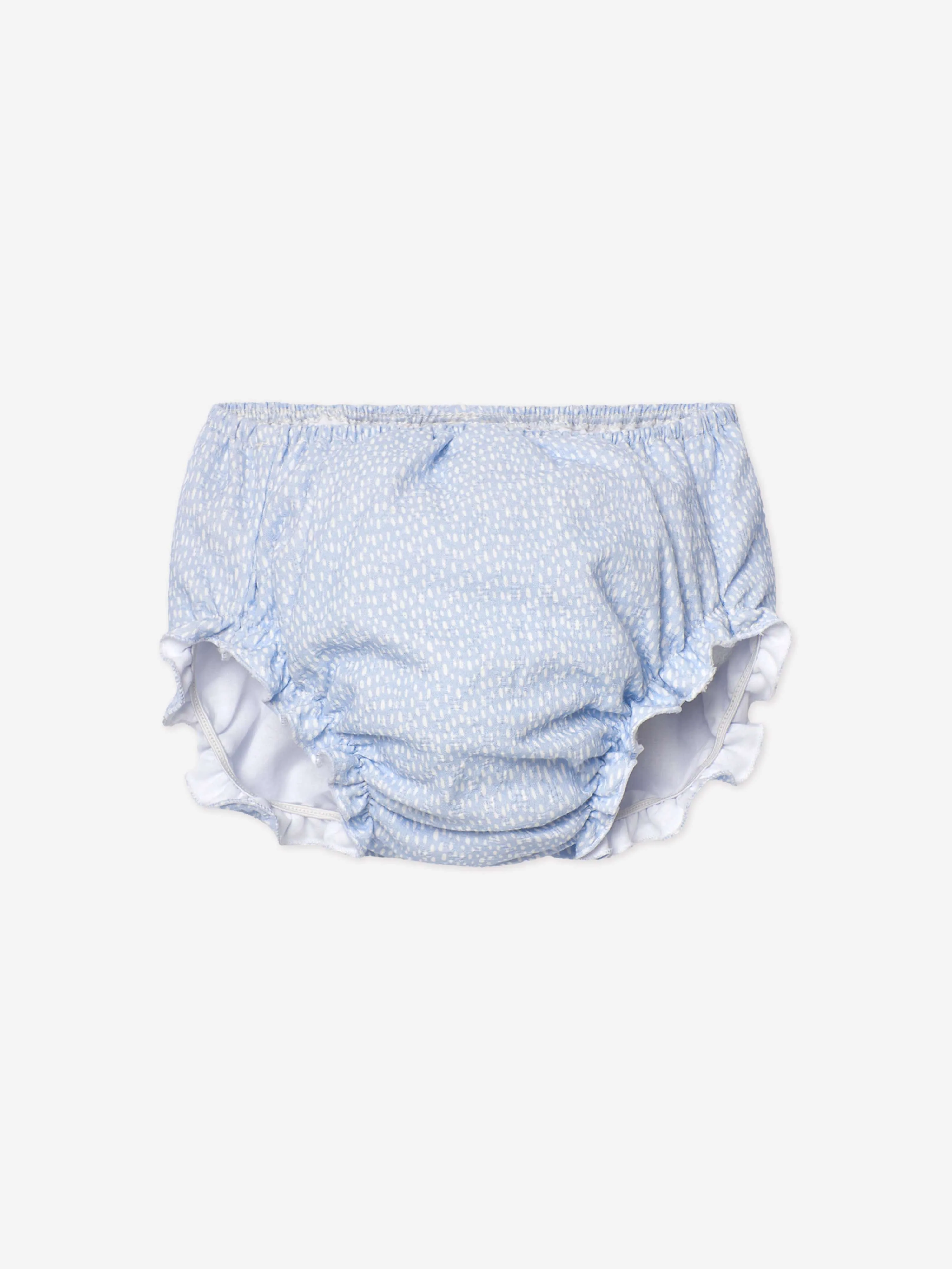Ensemble Robe et Bloomer pour Bébé Fille en Bleu
