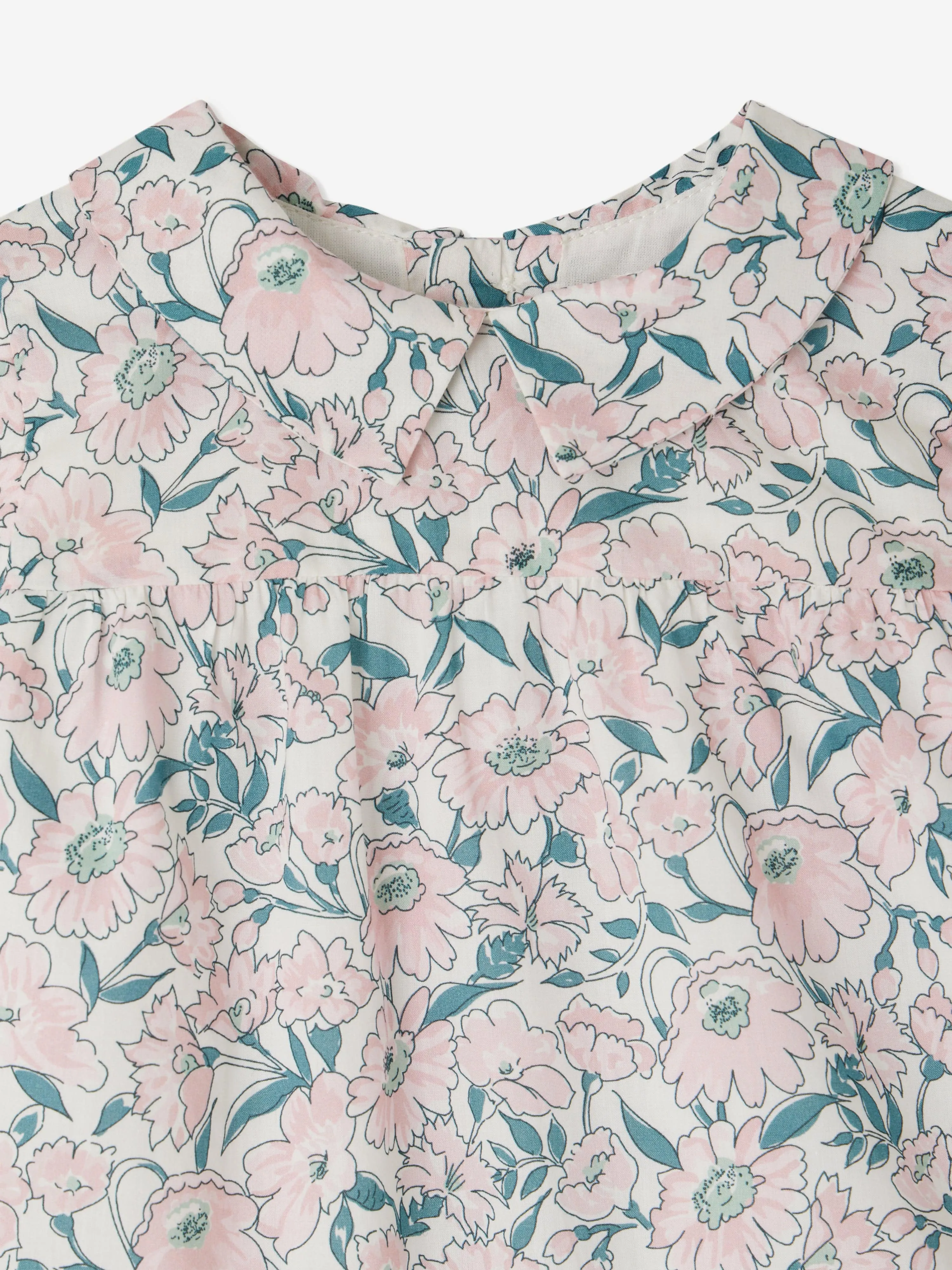 Robe Jadila à fleurs pour bébé fille en rose