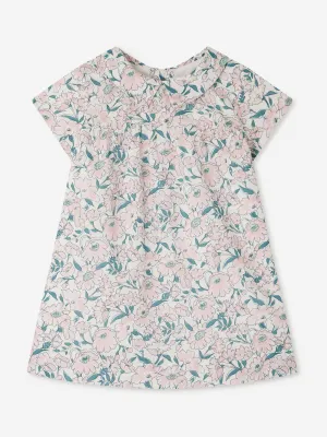Robe Jadila à fleurs pour bébé fille en rose