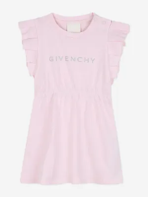 Robe en jersey pailleté pour bébé fille en rose