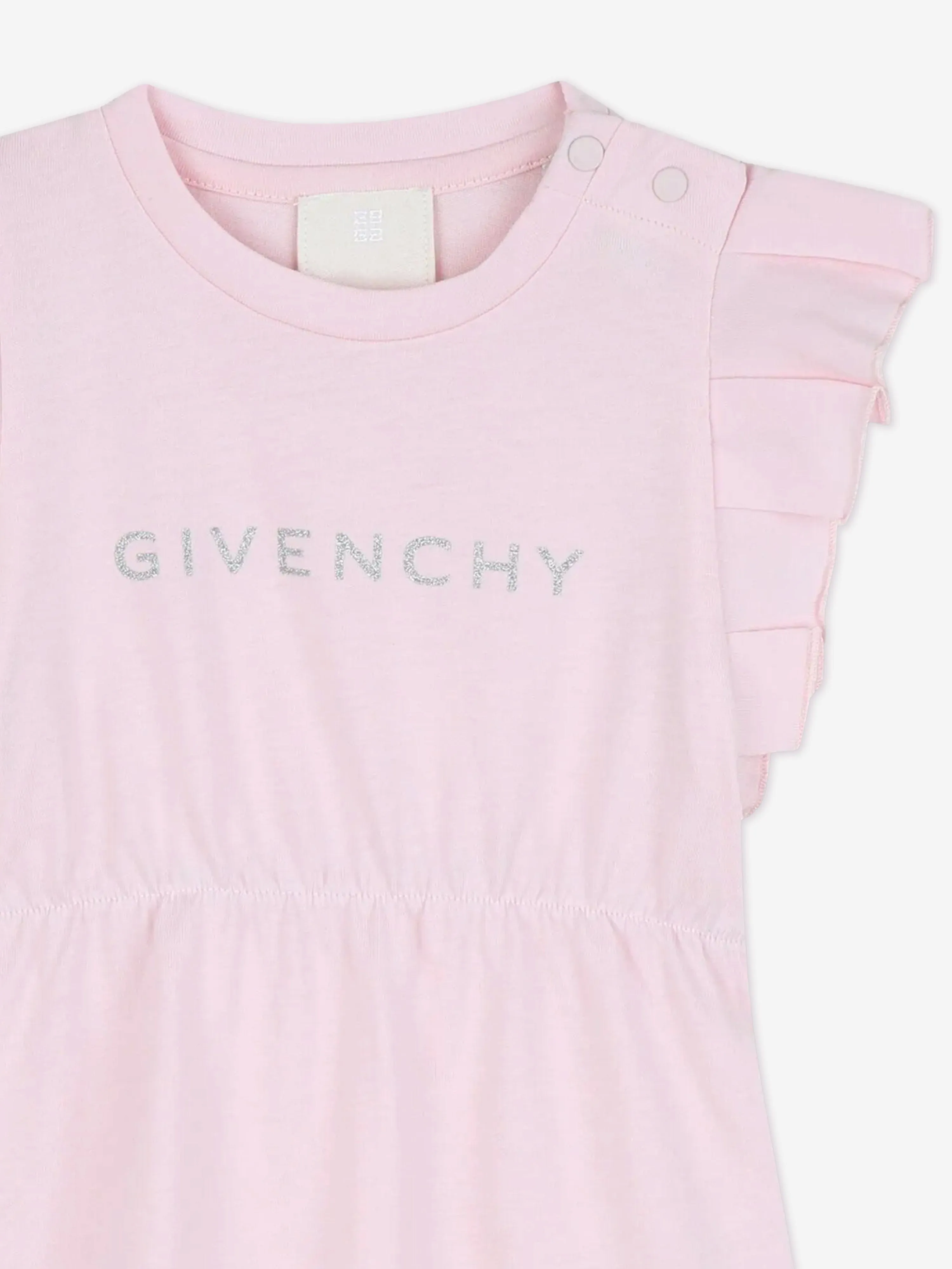 Robe en jersey pailleté pour bébé fille en rose