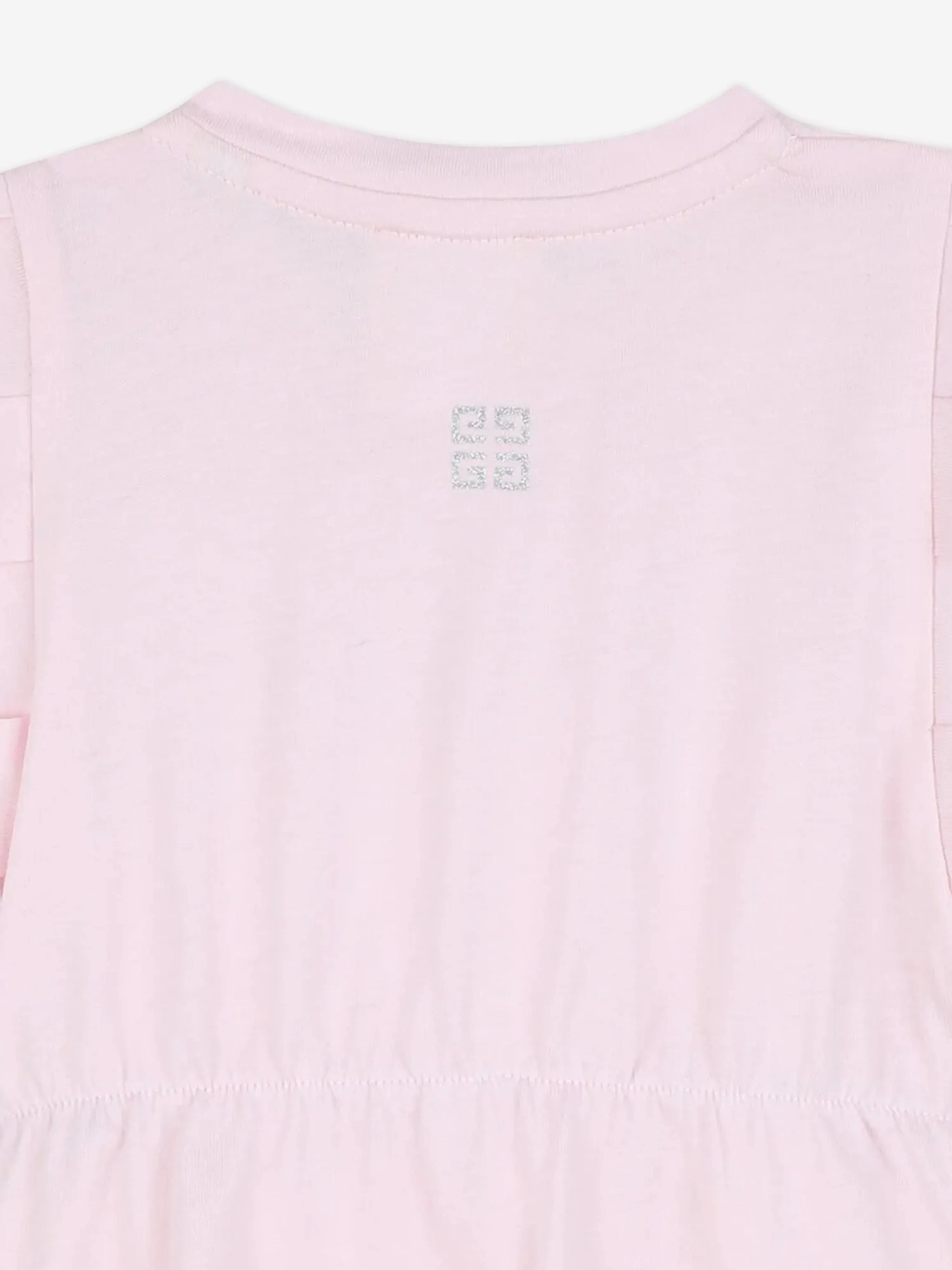 Robe en jersey pailleté pour bébé fille en rose