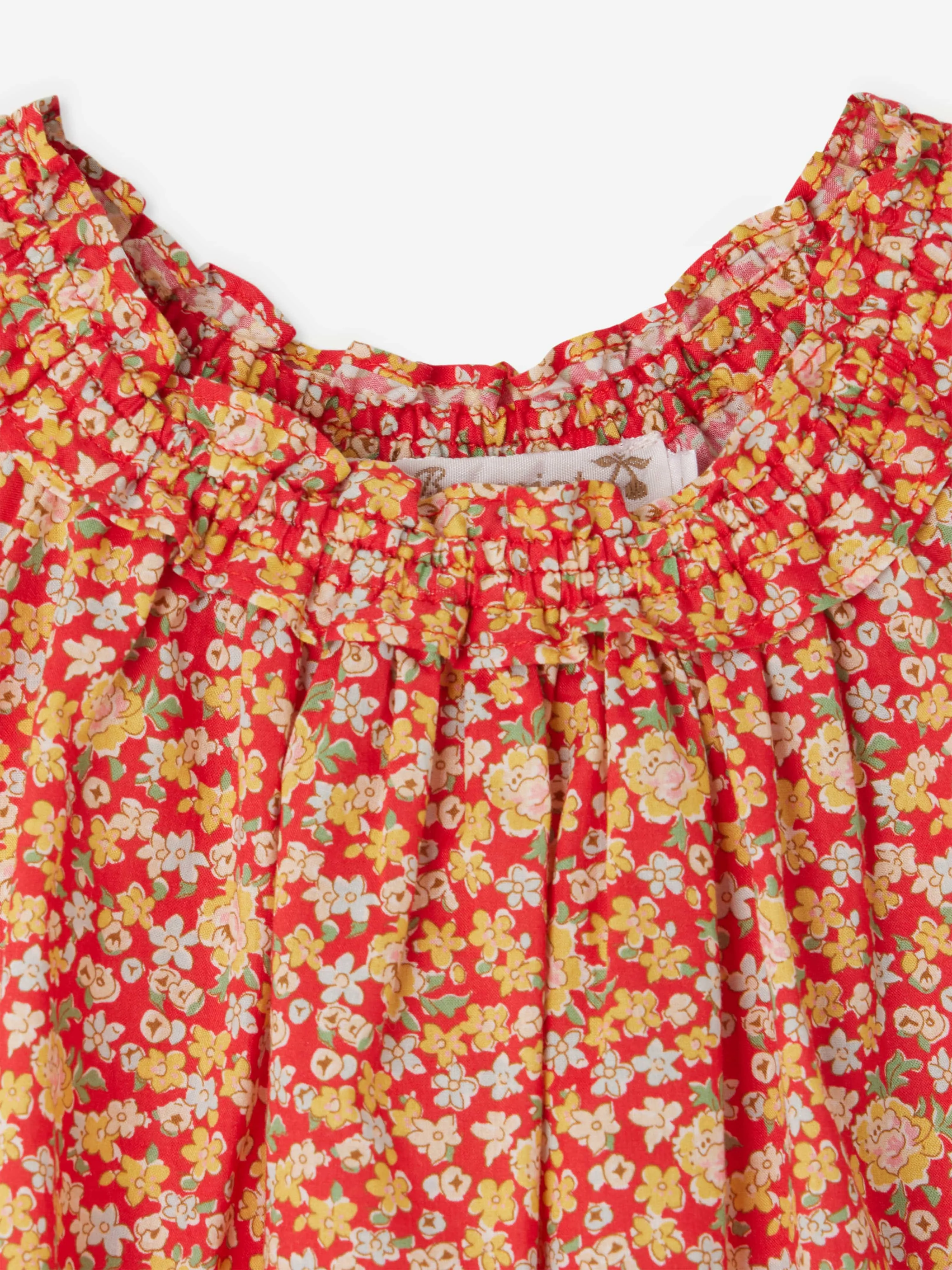 Robe Goldina pour bébé fille en rouge