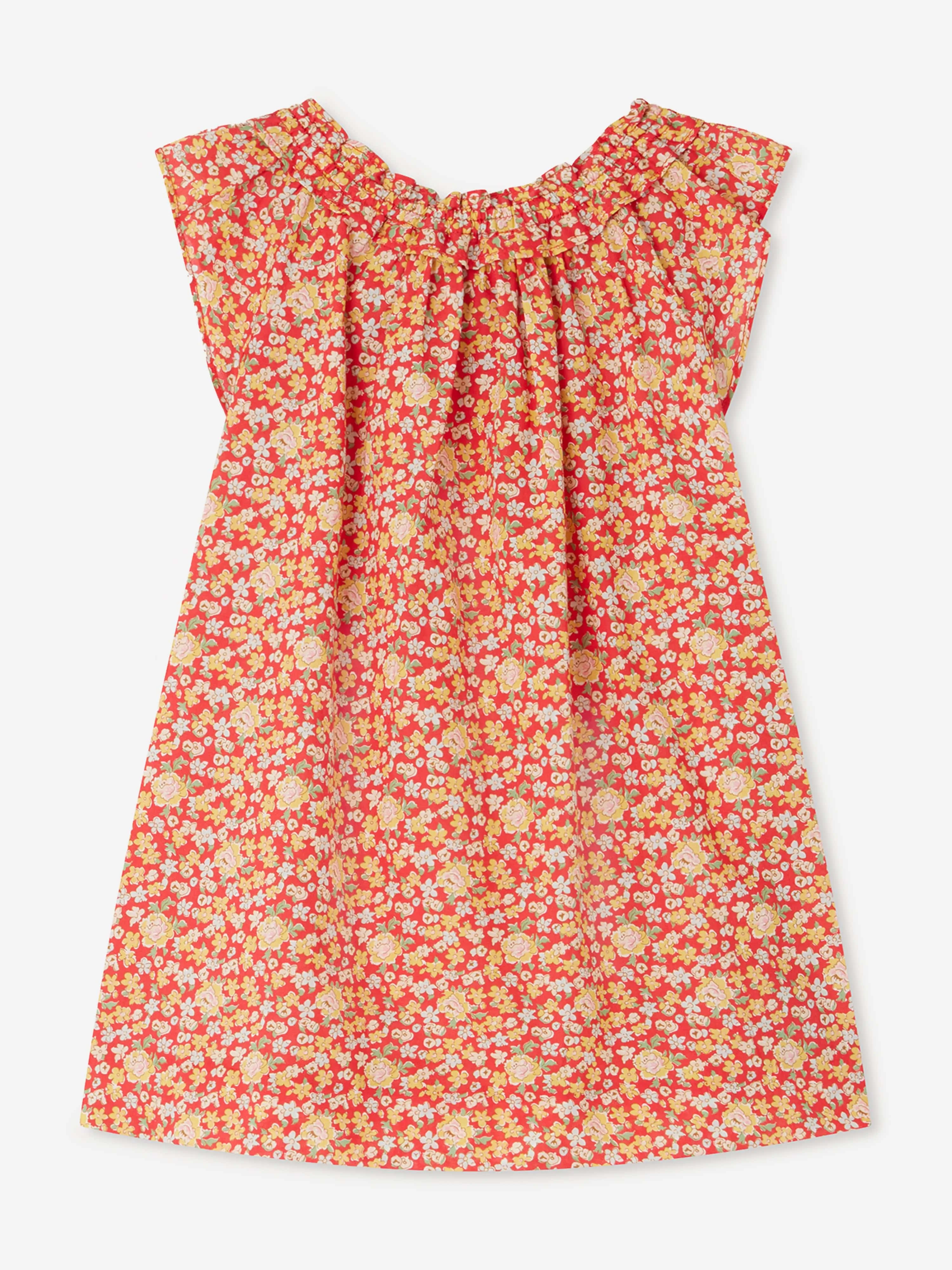 Robe Goldina pour bébé fille en rouge