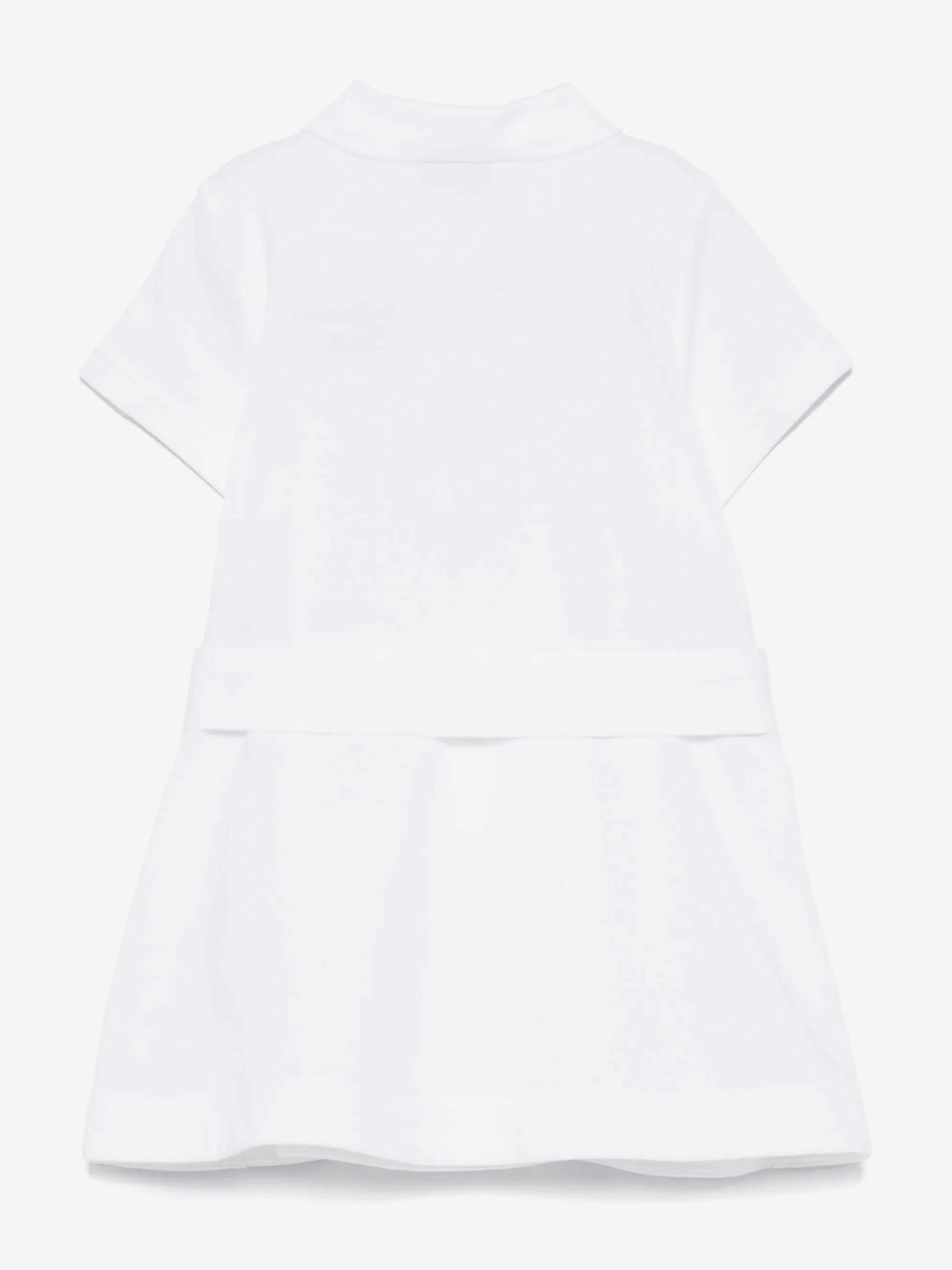 Robe polo mini Astrid pour bébé fille en blanc