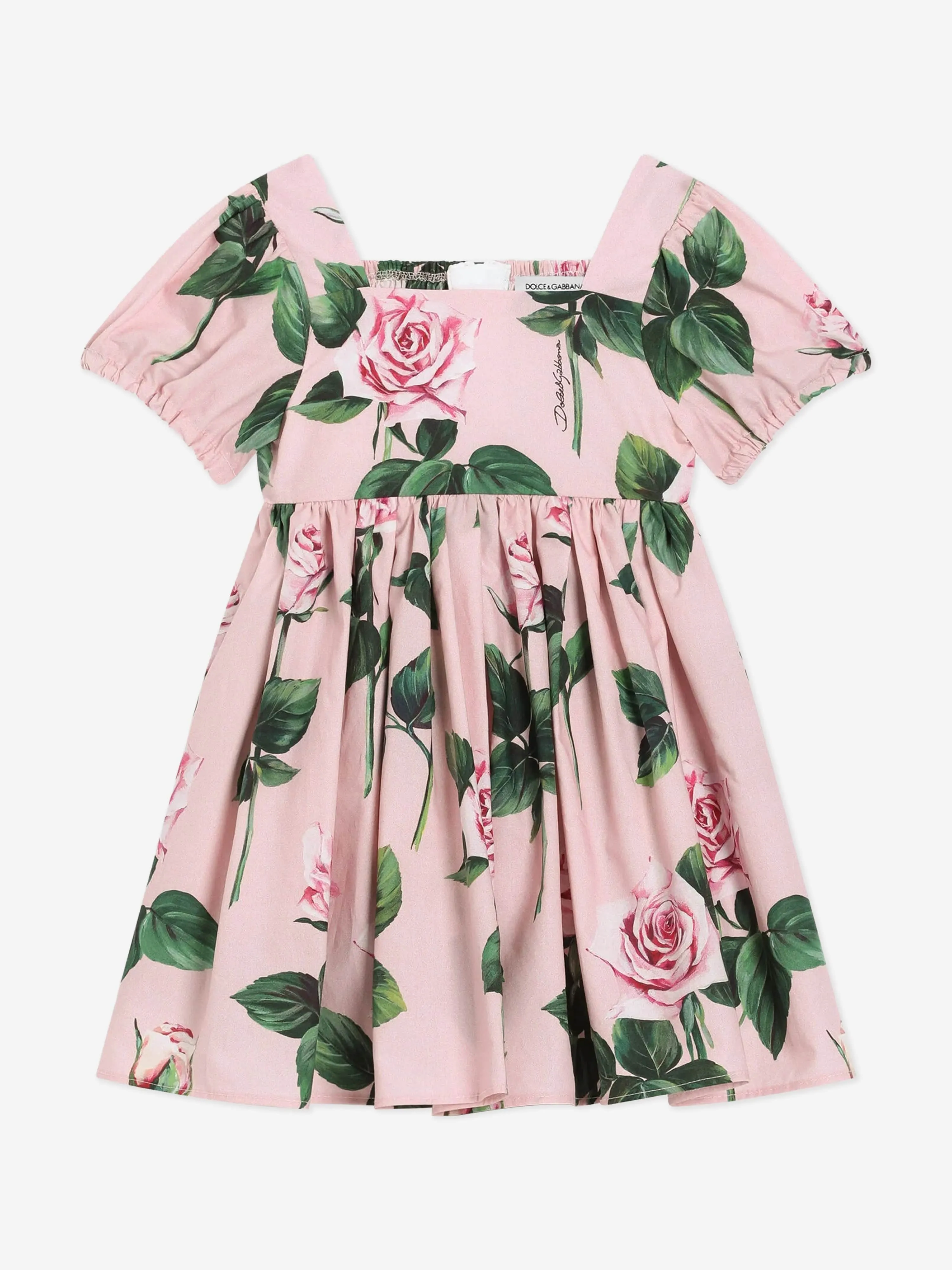 Robe à imprimé rose pour bébé fille en rose