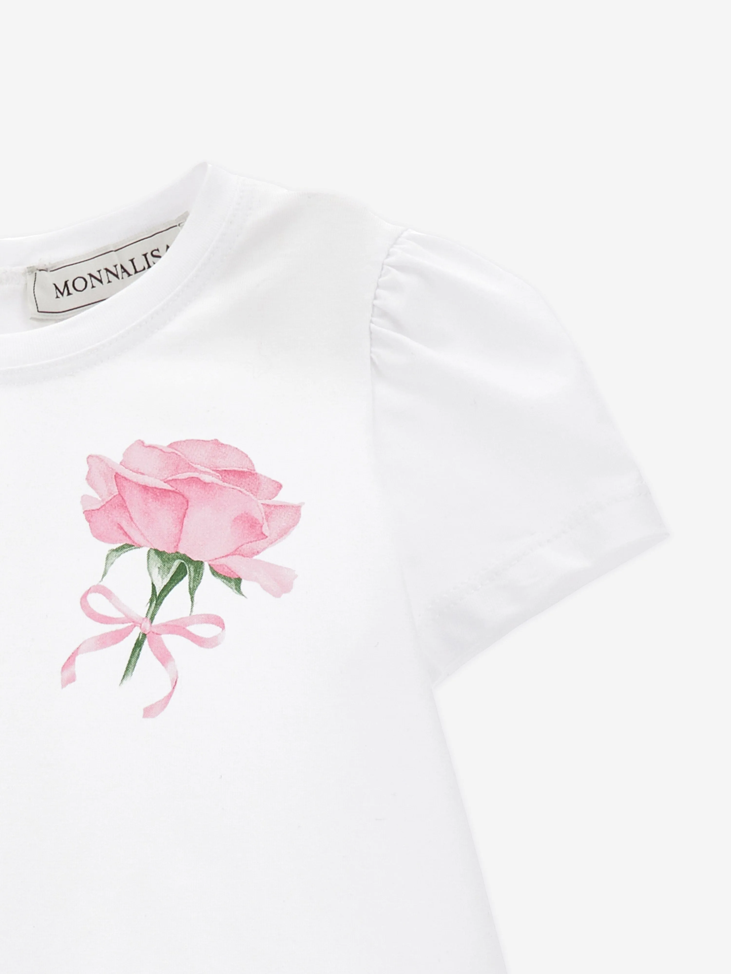 Robe à rayures rose pour bébé fille en blanc