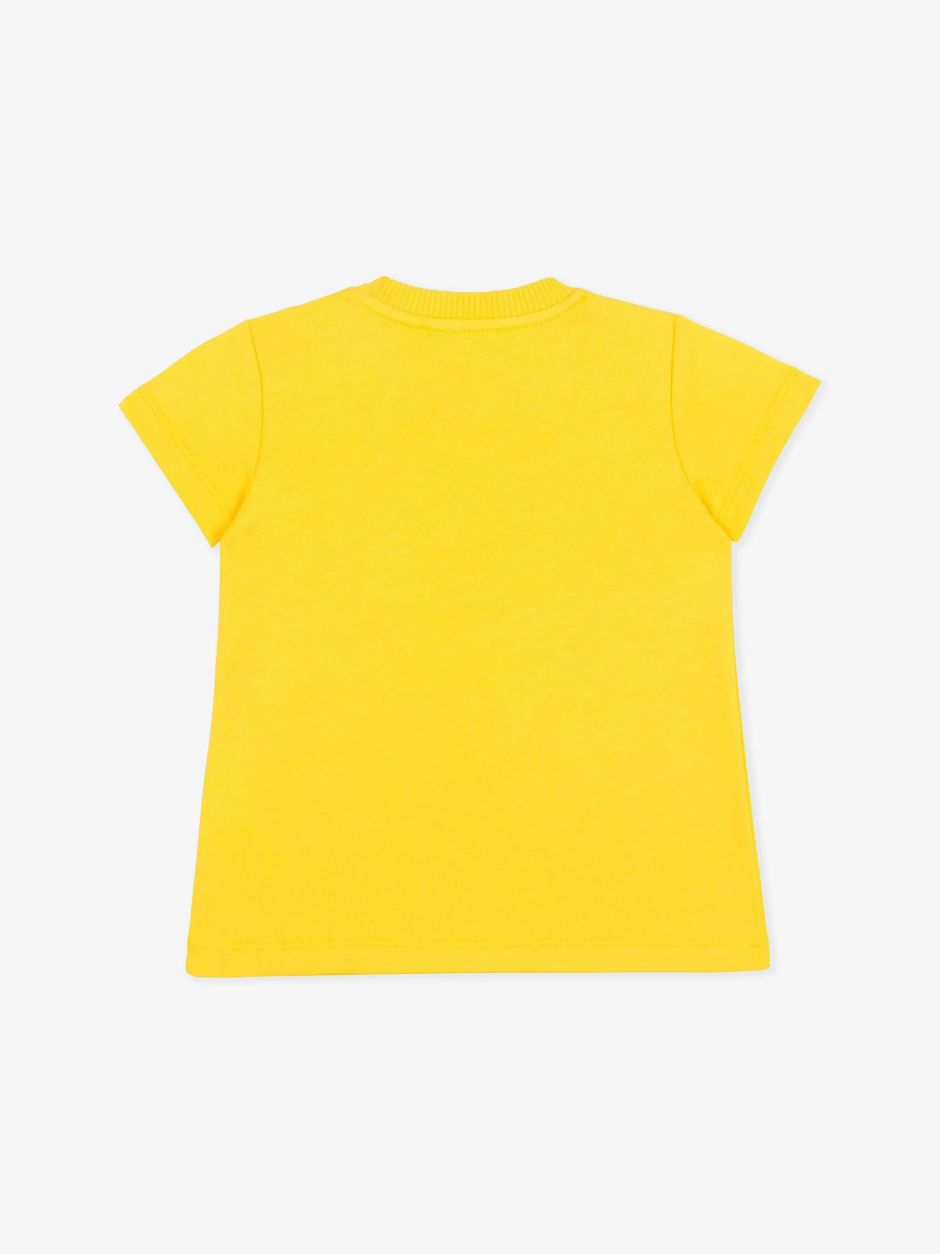 Robe en jersey ours en peluche pour bébé fille en jaune