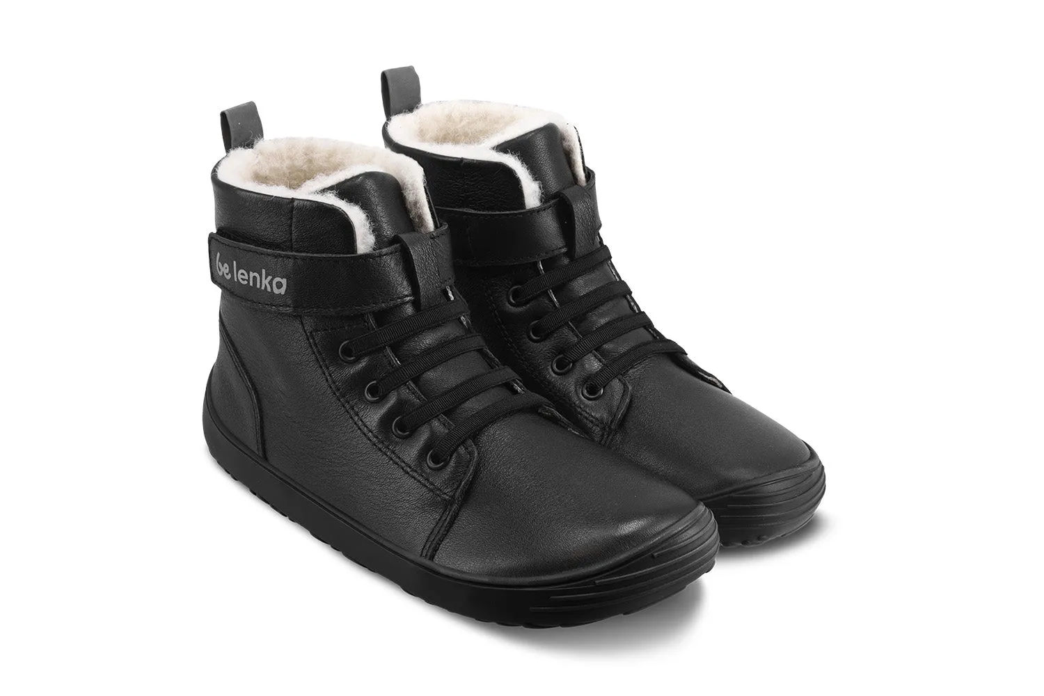 Chaussures d'hiver Barefoot Be Lenka pour enfants - Tout Noir_Be Lenka_Chaussures