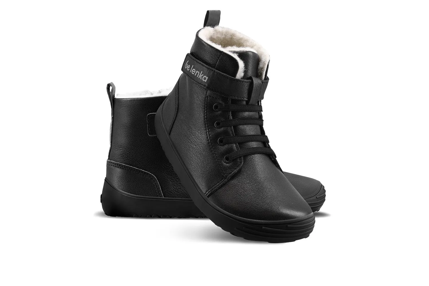 Chaussures d'hiver Barefoot Be Lenka pour enfants - Tout Noir_Be Lenka_Chaussures