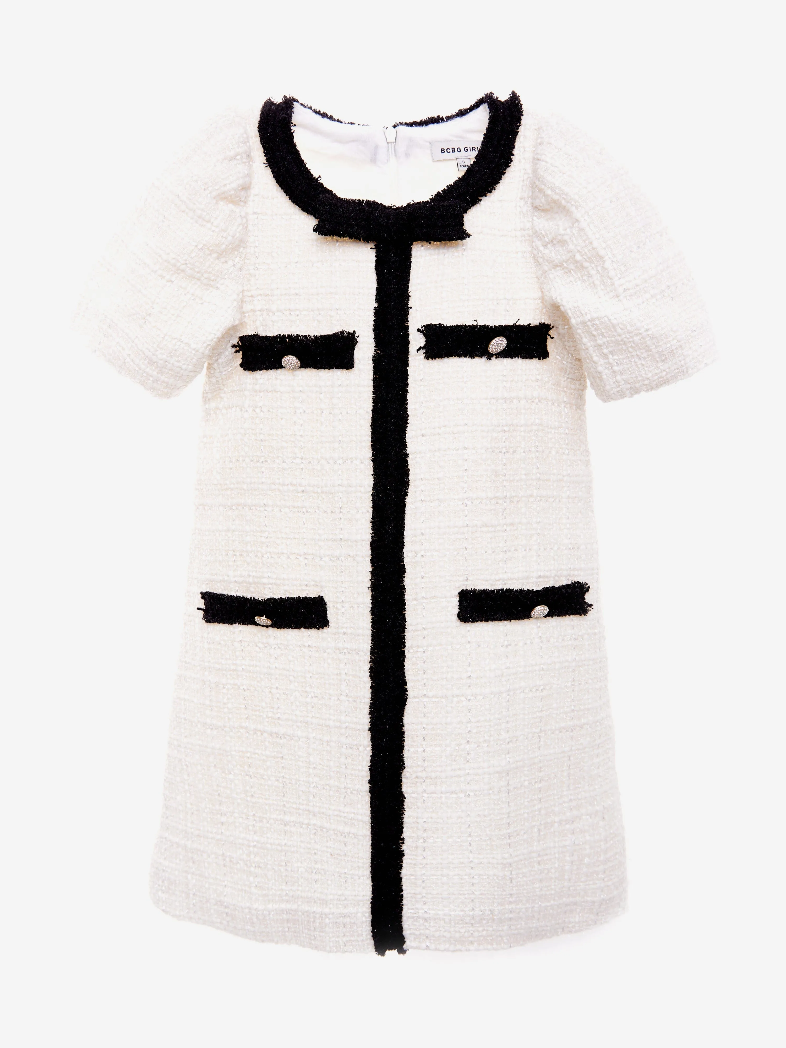 Robe en tweed BCBG Girls en ivoire