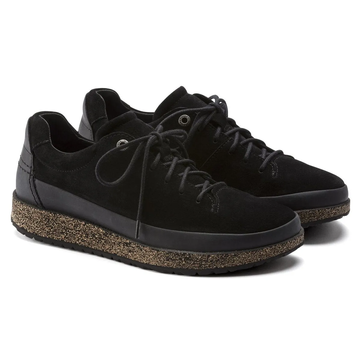 Birkenstock Hommes Honnef Bas Noir Suède Chaussures Birkenstock