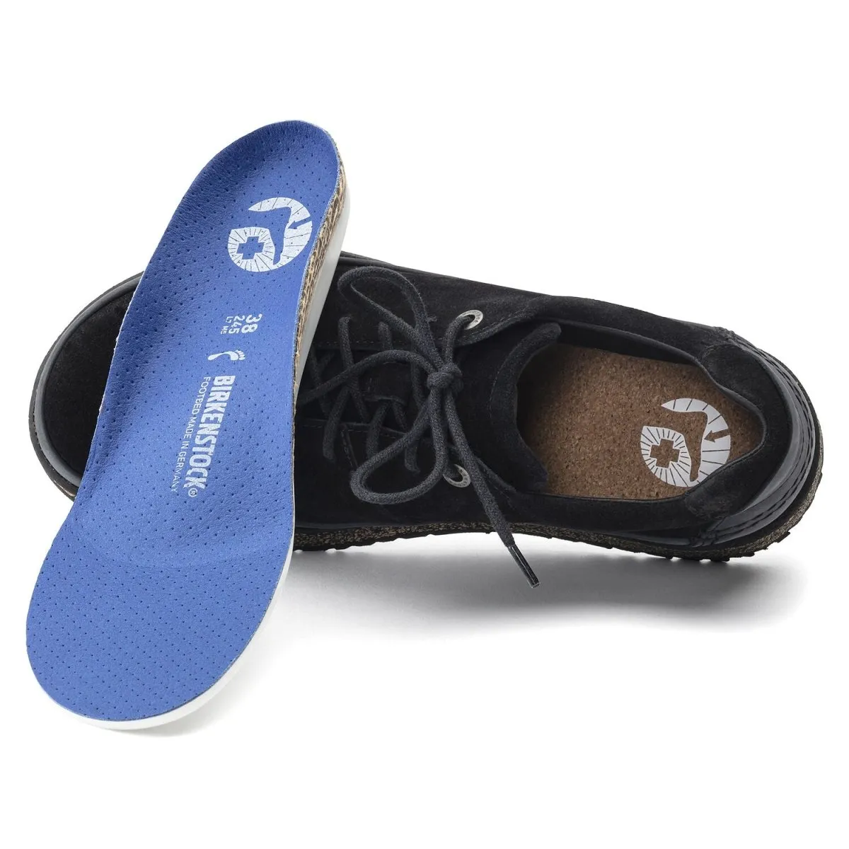 Birkenstock Hommes Honnef Bas Noir Suède Chaussures Birkenstock