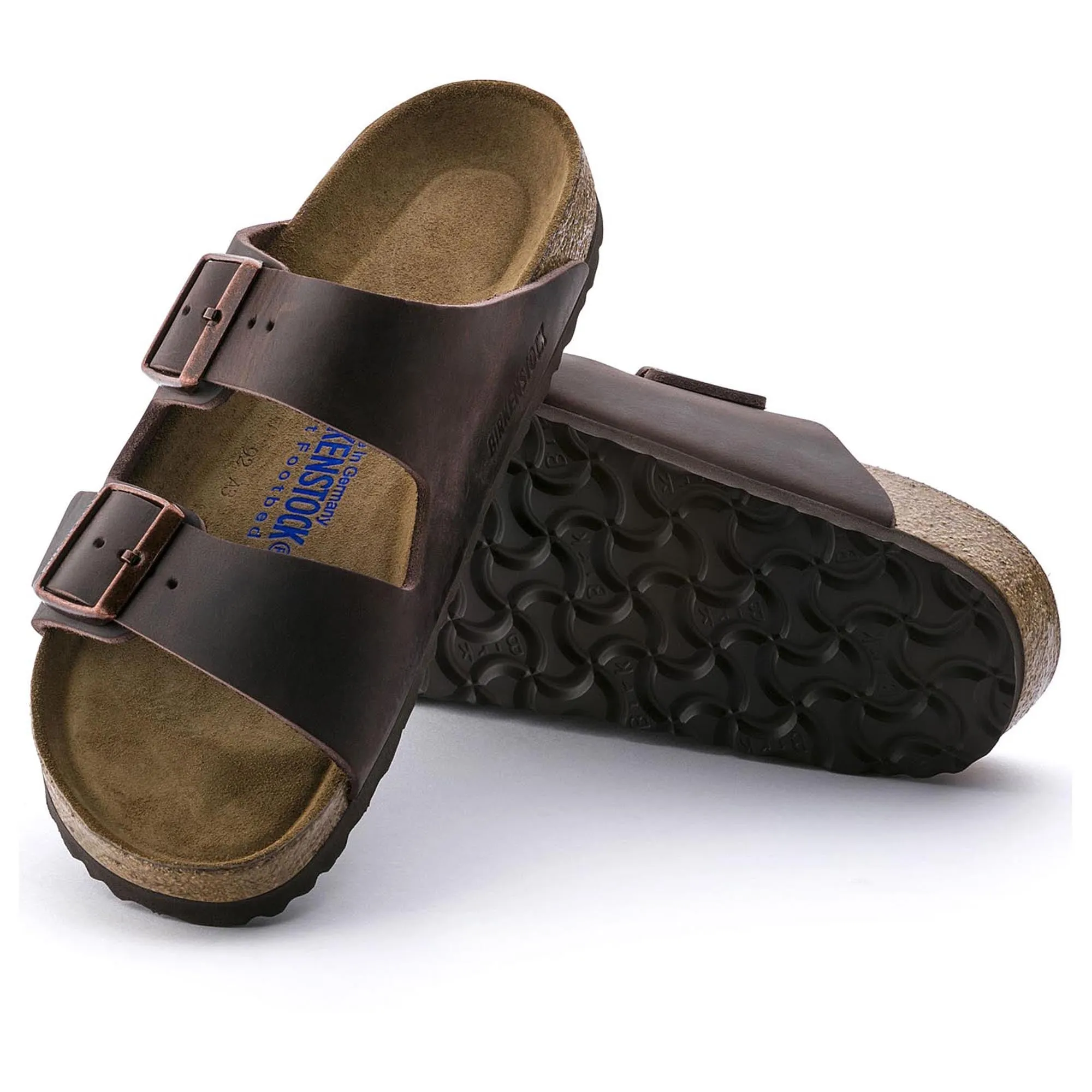 Chaussures Birkenstock Arizona en cuir huilé Habana SFB