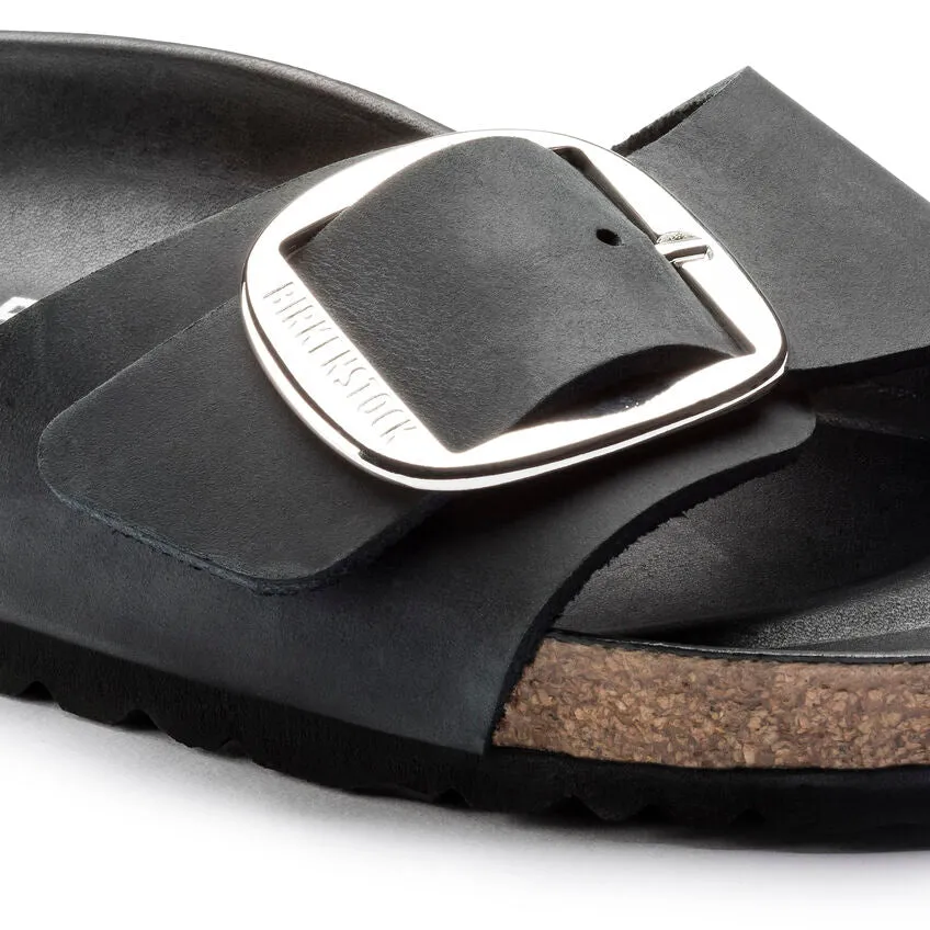 Birkenstock Madrid à grande boucle noire étroite