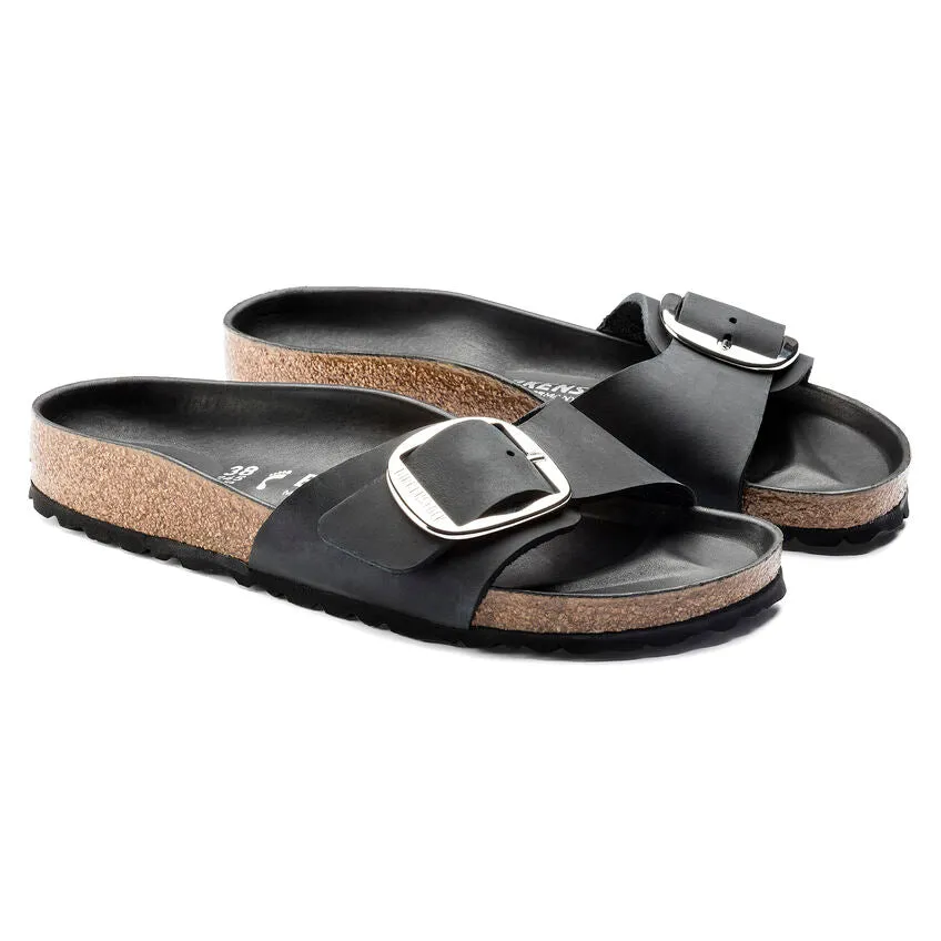 Birkenstock Madrid à grande boucle noire étroite
