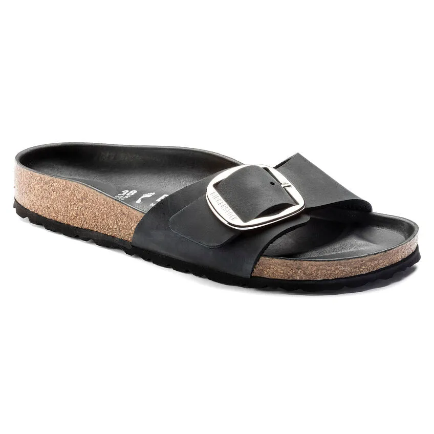Birkenstock Madrid à grande boucle noire étroite