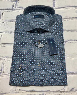Blu LS Stretch Coton