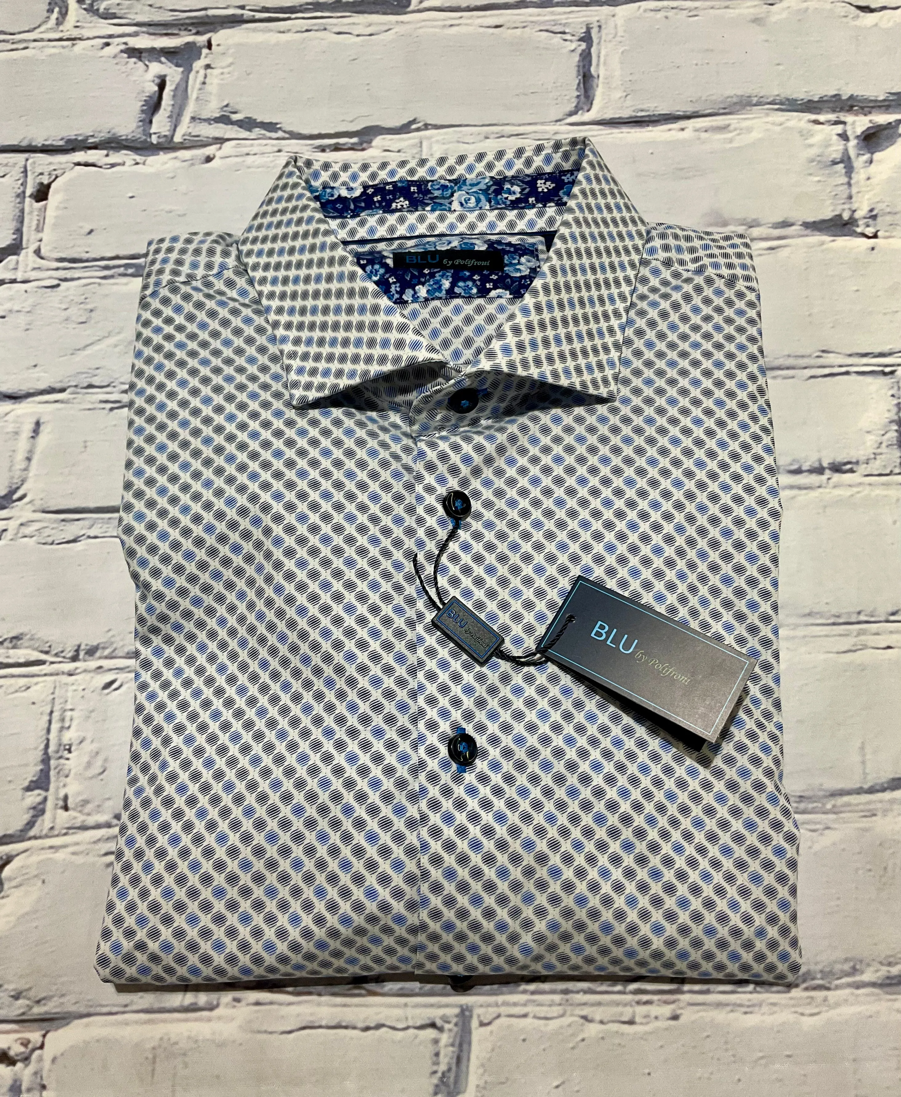 Blu LS T-shirt de sport extensible