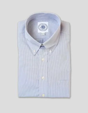 CHEMISE À BOUTONS MINI À CARREAUX BLEUE