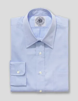 CHEMISE HABILLÉE À COL POINTU BLEUE