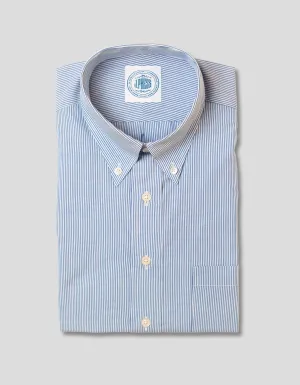 CHEMISE À RAYURES FINE BLEUE