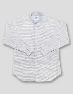 CHEMISE DRESS OXFORD TATTERSAL BLEUE