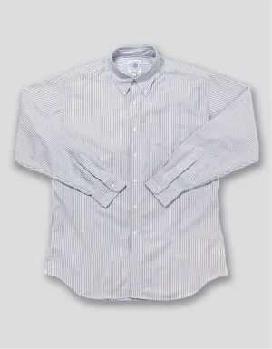 CHEMISE OXFORD À RAYURES BLEUES ET BLANCHES