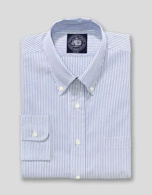CHEMISE OXFORD BLEUE/BLANCHE - COUPE AJUSTÉE