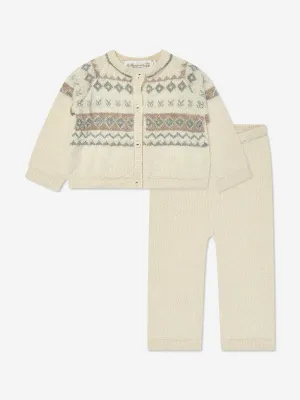 Ensemble Pantalon Griffin pour Bébé Garçon Bonpoint en Ivoire
